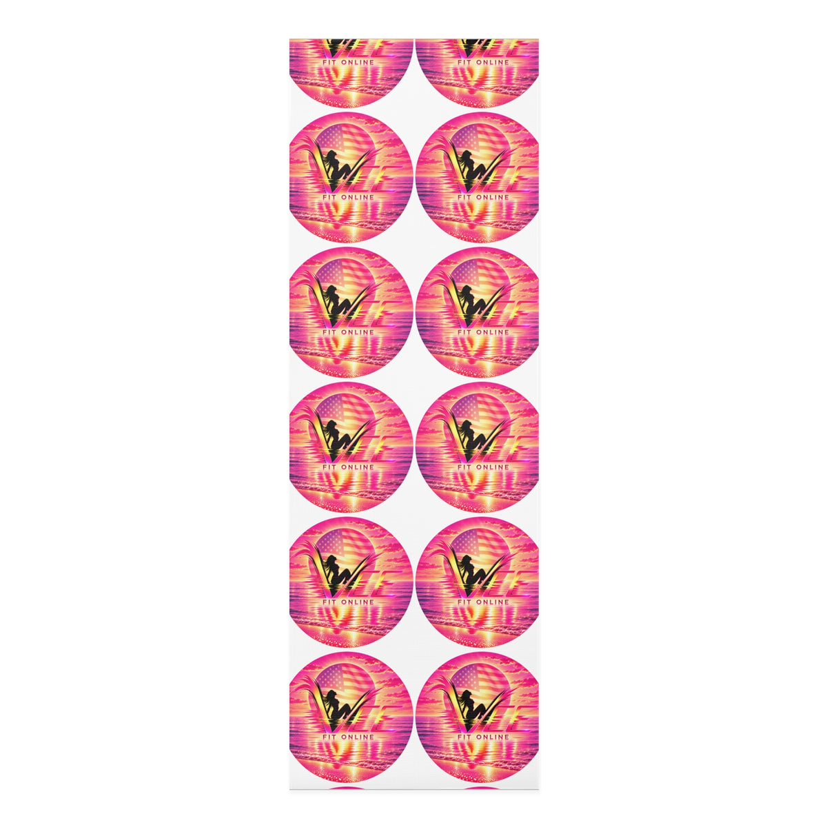 Pink Warrior Yoga Foam Mat