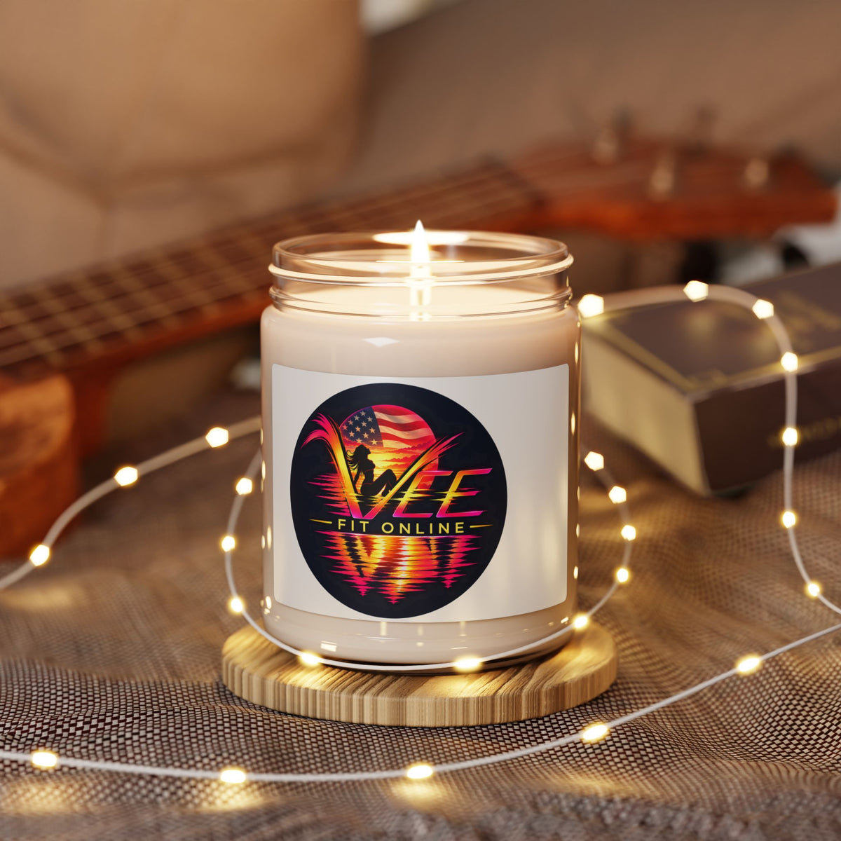Patriotic VIBE Fit Candle — 9oz Scented Soy Jar