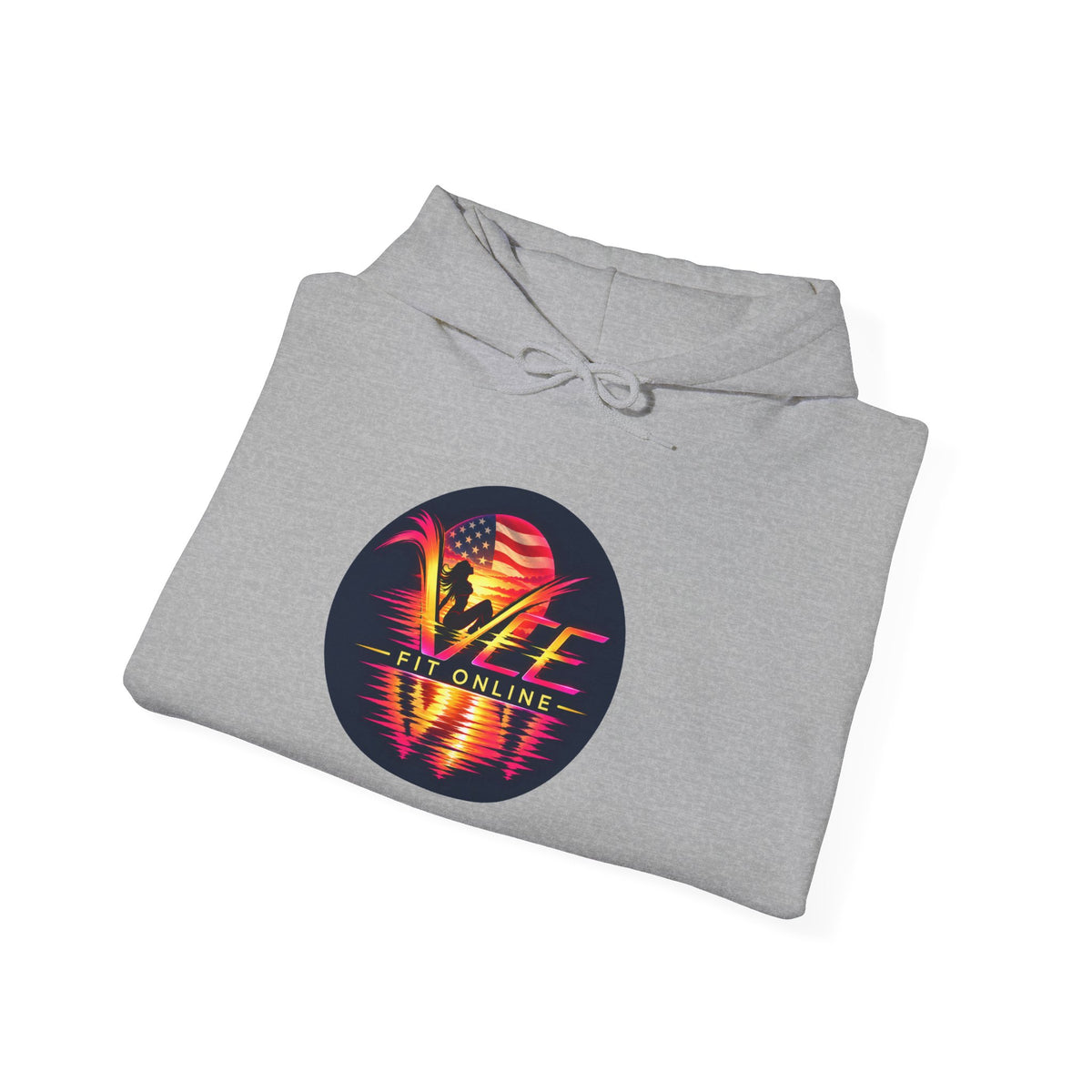 VYBE Retro Sunset Graphic Hoodie