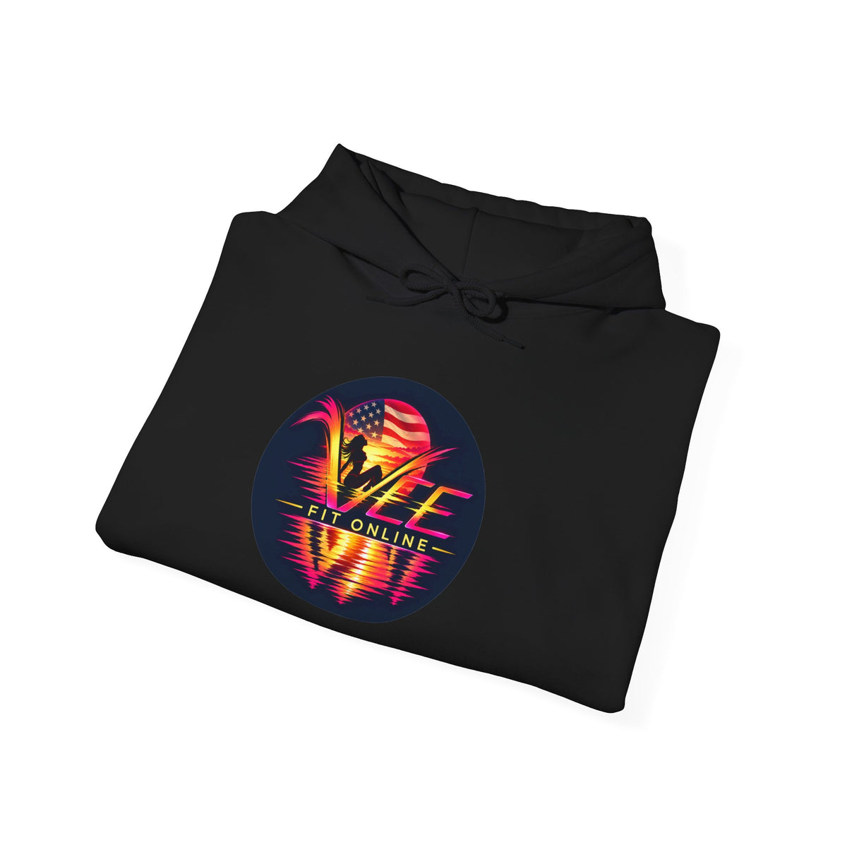 VYBE Retro Sunset Graphic Hoodie
