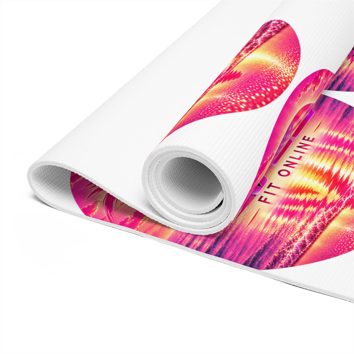 Pink Warrior Yoga Foam Mat