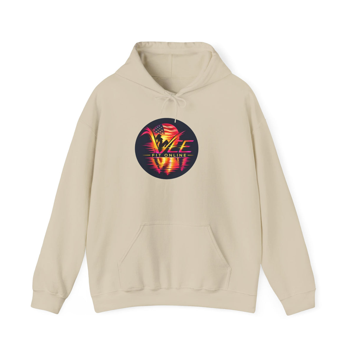 VYBE Retro Sunset Graphic Hoodie