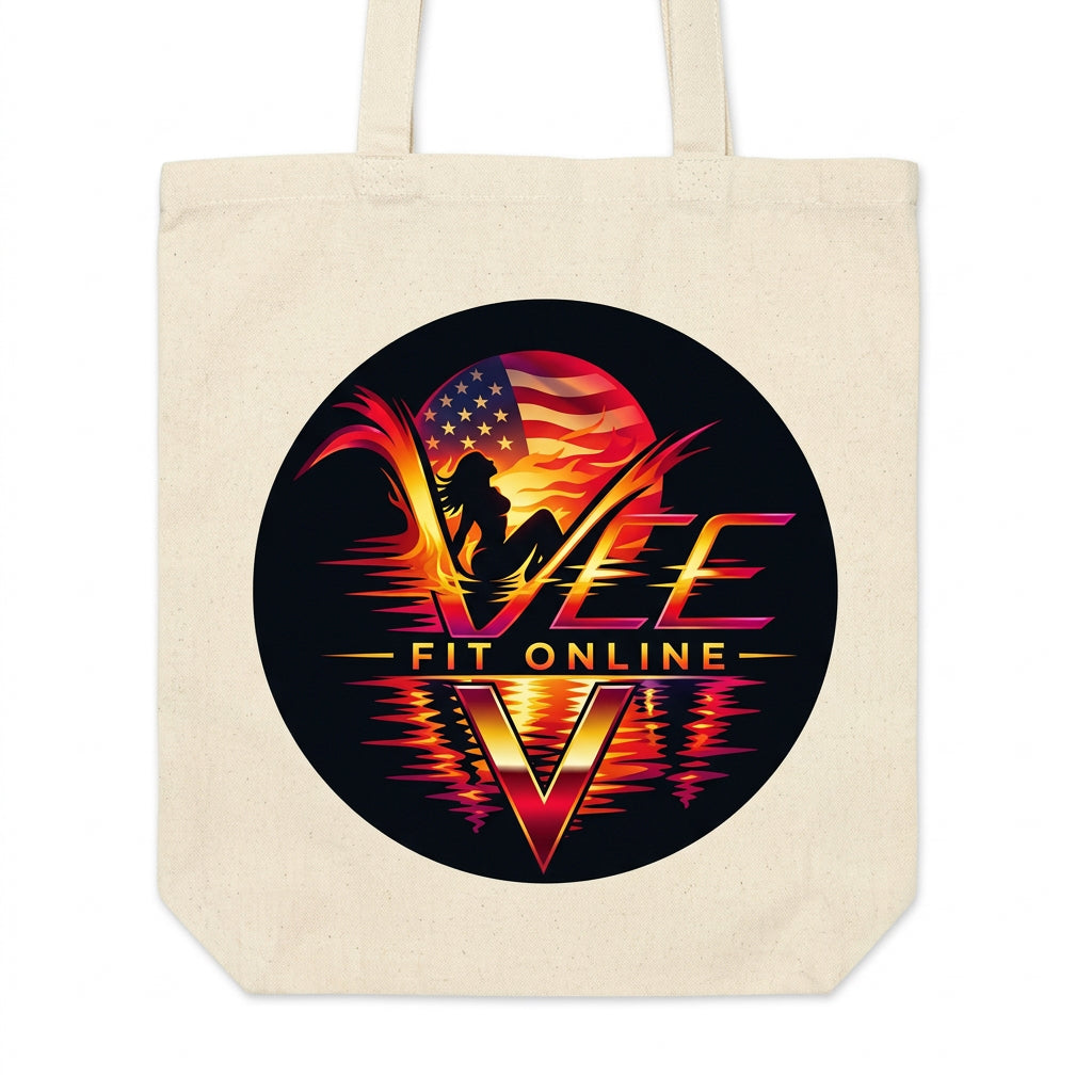 Rock Music Graphic Cotton Canvas Tote Bag