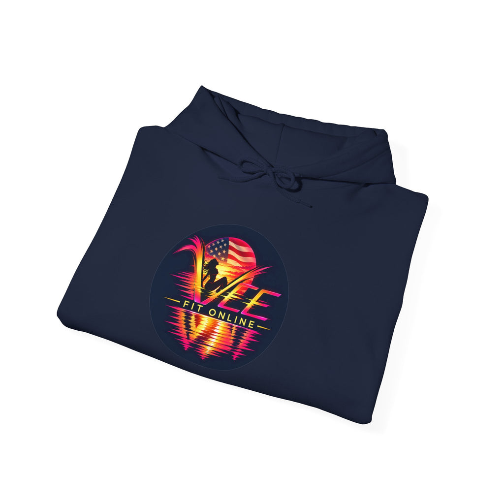 VYBE Retro Sunset Graphic Hoodie