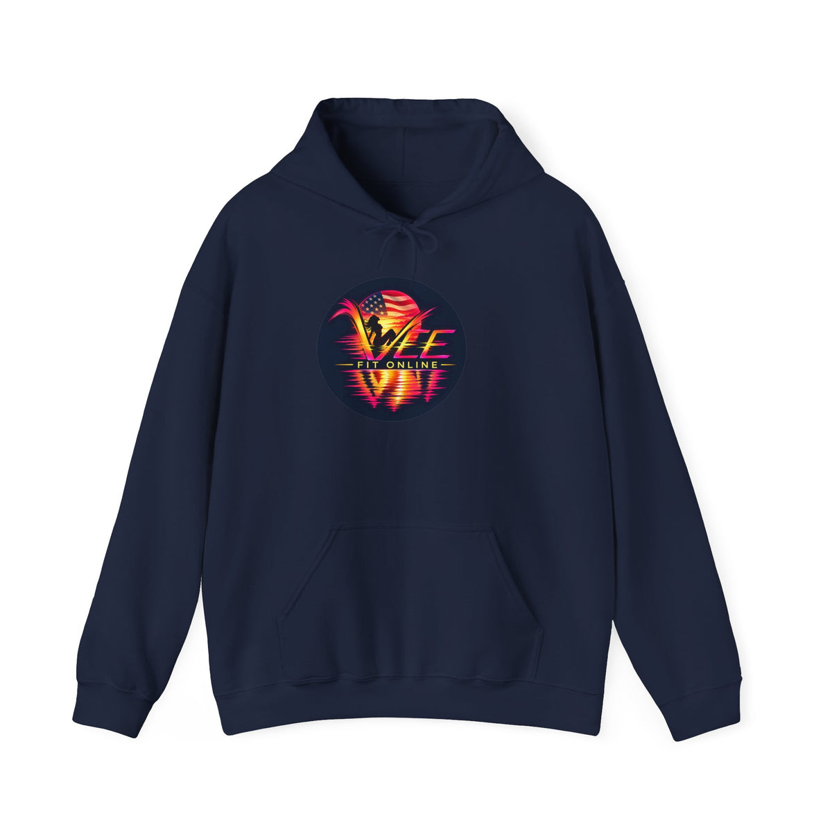 VYBE Retro Sunset Graphic Hoodie