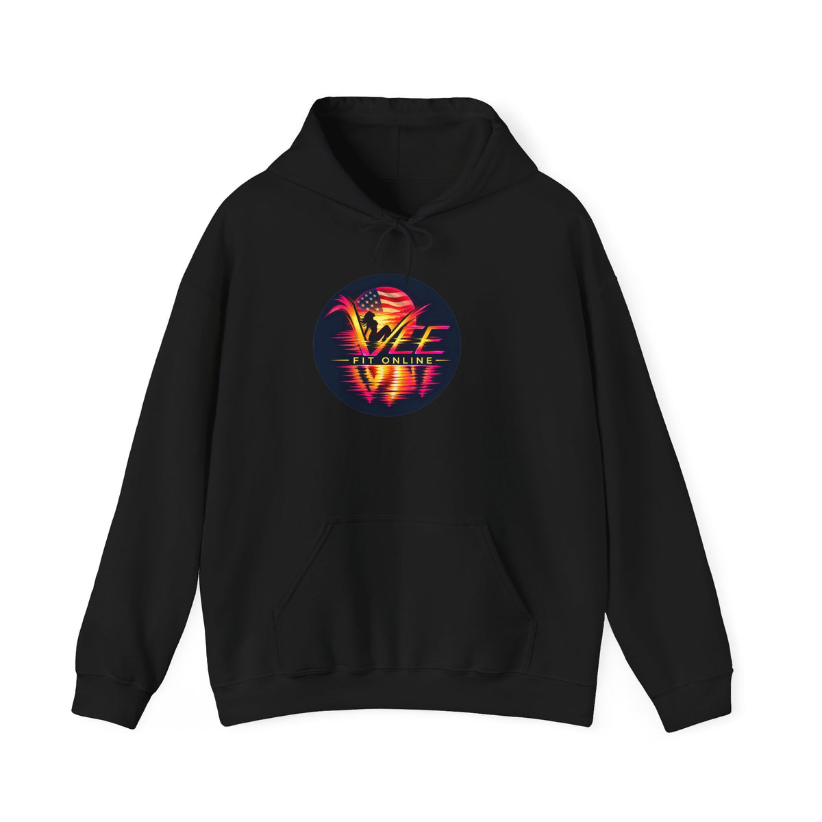 VYBE Retro Sunset Graphic Hoodie