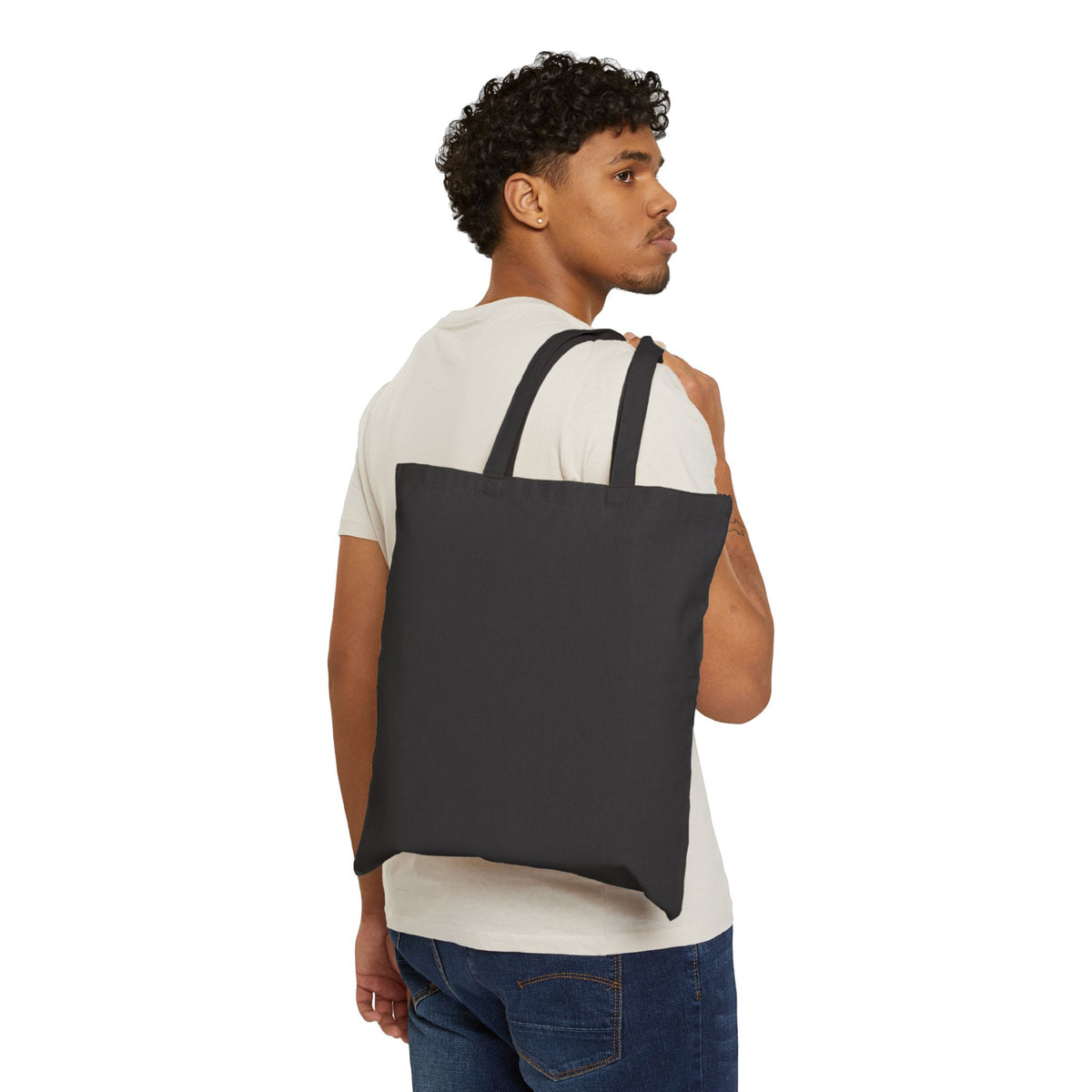 Rock Music Graphic Cotton Canvas Tote Bag
