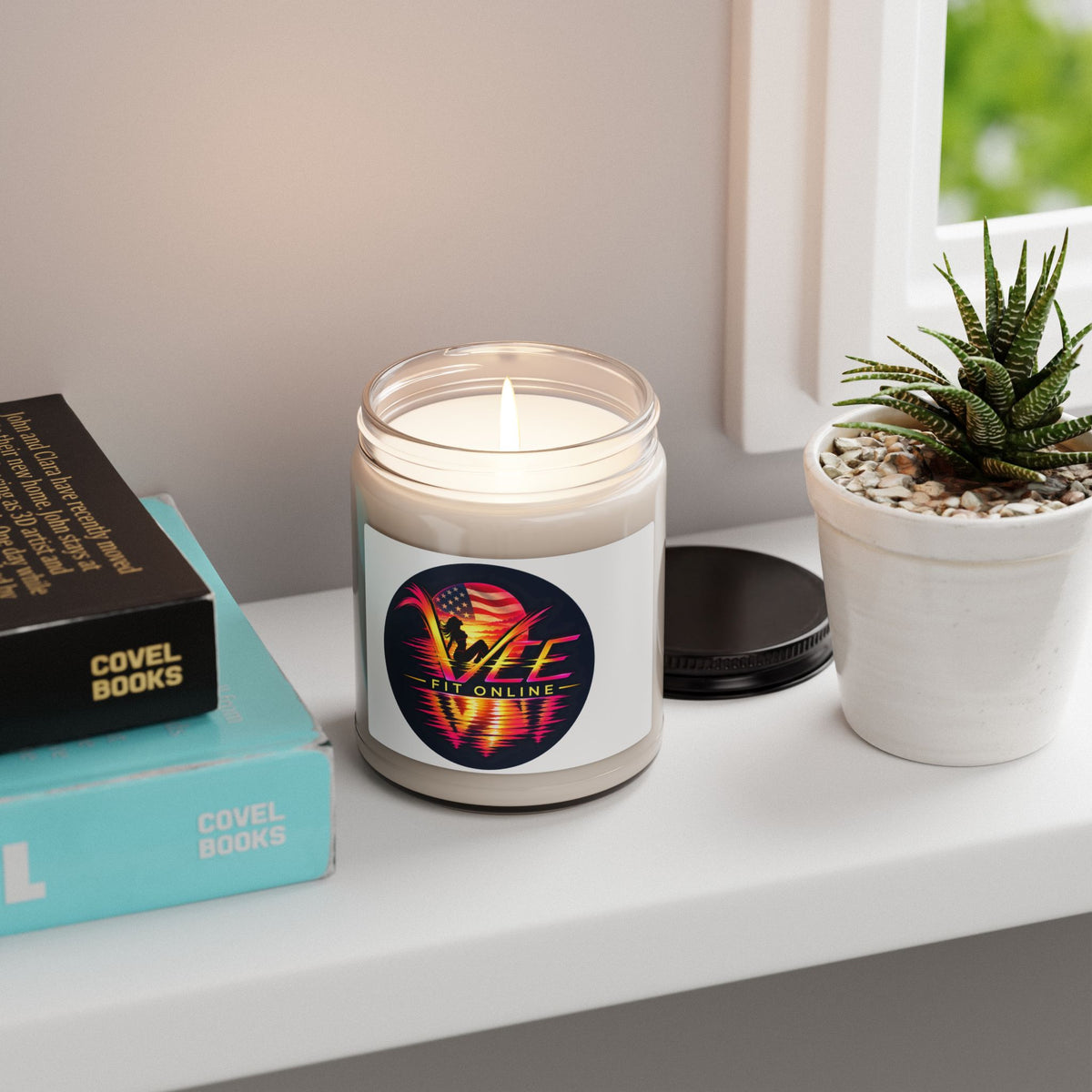 Patriotic VIBE Fit Candle — 9oz Scented Soy Jar