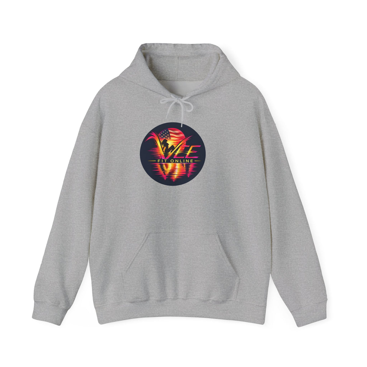 VYBE Retro Sunset Graphic Hoodie