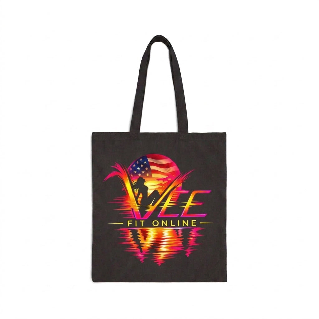 Rock Music Graphic Cotton Canvas Tote Bag